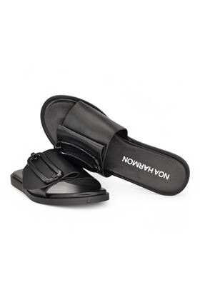 Ciabatta donna in pelle colore nero. NOA HARMON | 9997-NERO